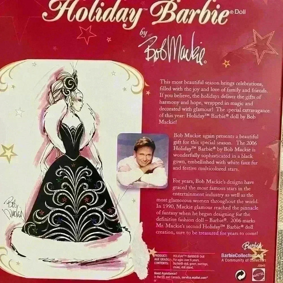 Holiday Barbie 2006 by Bob Mackie - Picture 3 of 3